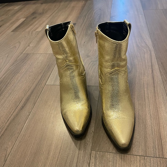 Gold Cowboy Boots - Picture 2 of 3